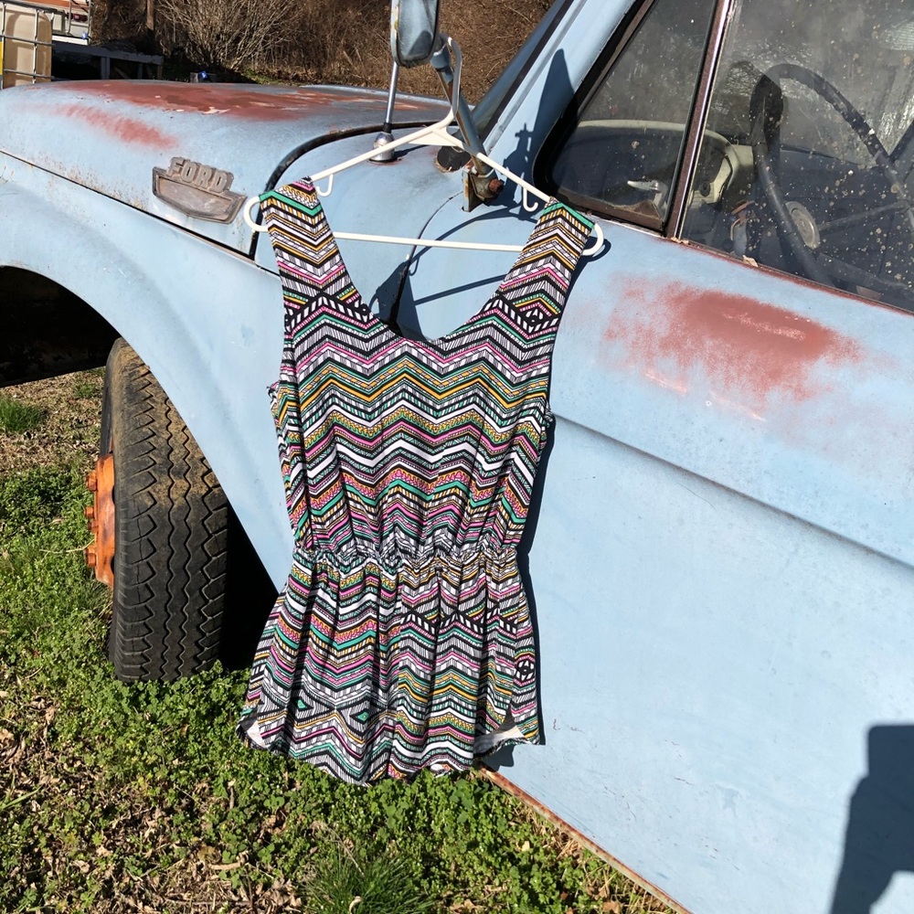 Xhilaration Aztec/Tribal Romper